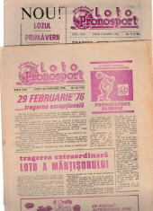 Programul Loto Pronosport / 1976 foto
