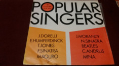 DISC VINIL POPULAR SINGERS foto