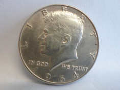 AG-002 Kennedy Half Dollar 1964-D USA Argint.900 -&amp;gt; KM#202 foto