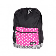 Rucsac Candy A12261 Lamonza, Negru/Roz foto