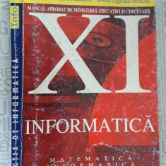 INFORMATICA MATEMATICA CLASA A XI A - IVASC , PRUNA , CONDURACHE HRINCIUC