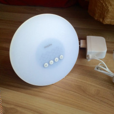 Lampa veioza Led Philips HF 3500 Wake-Up Light alarma,ceas- luminoterapie foto