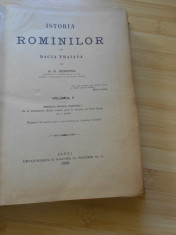 A. D. XENOPOL--ISTORIA ROMANILOR DIN DACIA TRAIANA - VOL. II - 1889 PRINCEPS foto