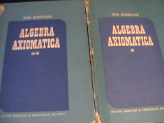 ALGEBRA AXIOMATICA- 2 VOL- DAN BARBILIAN- foto