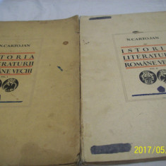 istoria literaturii romane vechi -vol I +vol II- n. cartojan 1940-1942