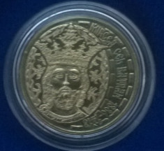 Moneda de 50 bani in capsula / Mircea cel Batran / F714 foto