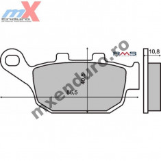 MXE Placute frana spate standard Honda Cod Produs: 225102610RM foto