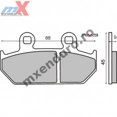 MXE Placute frana fata kevlar Honda Cod Produs: 225100701RM foto