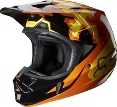 MXE Casca motocross Fox V2 Anthem culoare portocaliu Cod Produs: 07127009LAU foto