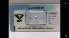 De vanzare diamant 0,32 ct, Culoare H si claritate SI 2 foto