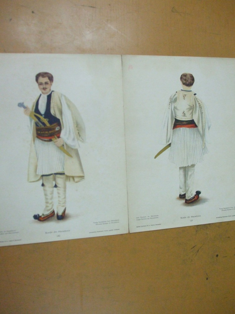 Roman din Macedonia costum popular aroman macedoroman machedon istroroman |  Okazii.ro