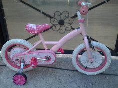 Hello Kitty, Roz, bicicleta copii 14&amp;quot; (4-7 ani) foto