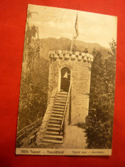 Ilustrata Tusnad - Turnul Apor ,circulat 1922 , stamp. de ambulanta Vatra-Dornei foto