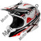 MBS Casca motocross Ufo Spectra Boost, alb/negru/rosu, M, Cod Produs: HE106M