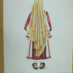 Birchis - Severin Banat costum popular taranca ie fusta opinci acoperamant cap