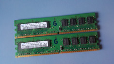 Kit 4GB DDR2 Desktop,2x2GB,Samsung,667Mhz,PC2-5300,CL5 foto