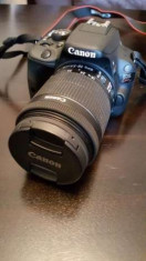 DSLR Canon Kiss X7 /100D obiectiv 18 -55 IS STM made in Japan foto