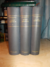 A.D. XENOPOL - ISTORIA ROMANILOR DIN DACIA TRAIANA * 12 VOL ( COMPLETA ) - 1896 foto