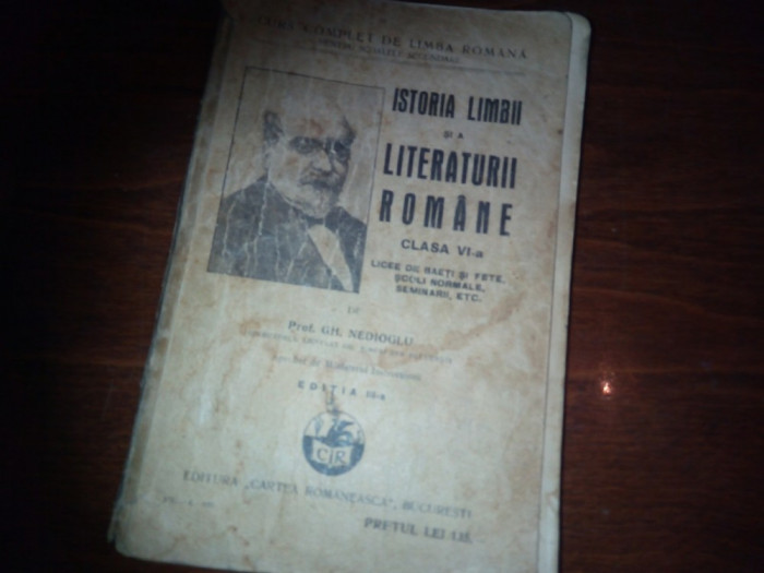 ISTORIA LIMBII SI A LITERATURII ROMANE CLASA A VI-A