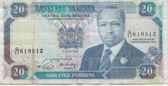Kenya 20 Shilingi 1989 foto
