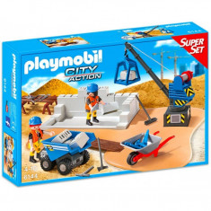 Super set Santierul de constructie Playmobil foto
