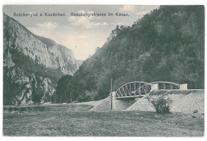 1593 - Orsova, KAZAN, bridge - old postcard - used