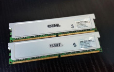 Kit 4GB DDR2 Desktop,2x2GB Brand GEIL cu Radiator,800Mhz,CL5,PC2-6400 foto