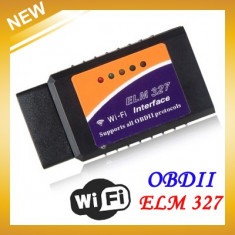 Tester Diagnoza Auto Wireless OBD2 WIFI Interfata ELM327 OBD II foto