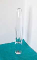 Vaza cristal masiv (28%PbO) - Sputnik - design Asta Stromberg, Orrefors Suedia foto