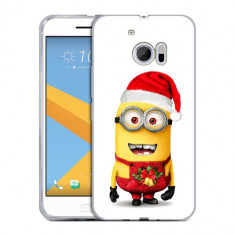 Husa HTC 10 Silicon Gel Tpu Model Craciun Minion Christmas foto