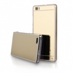 Husa Huawei P8 Lite - Gel TPU Luxury Mirror Gold foto
