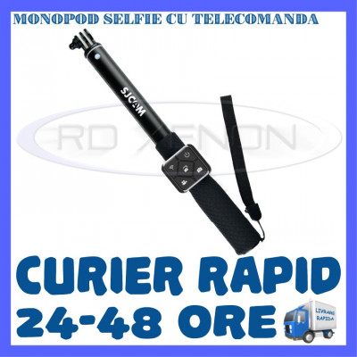 MONOPOD SELFIE CU TELECOMANDA SJCAM M20, SJ6 LEGEND, SJ7 STAR foto