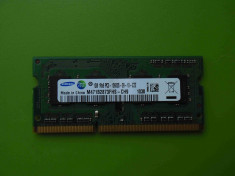 Memorie RAM laptop SODIMM DDR3 Samsung 1GB PC3-10600 1333MHz foto