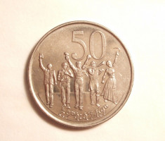 ETIOPIA 50 CENTI UNC / VARIANTA CU 5 LITERE foto