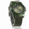 Ceas army sport DESIGN bratara material textil verde inchis +