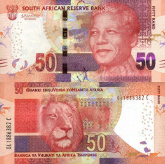 AFRICA DE SUD 50 rand 2013-2016 UNC!!! foto