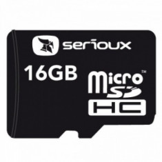 Card memorie Serioux Micro SDHC 16GB Clasa 4 + Adaptor SD foto