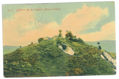 4190 - Rm. VALCEA, Church CETATUIA - old postcard - used - 1917 foto