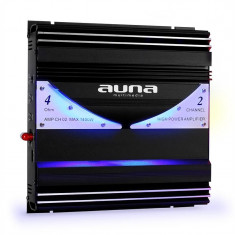 Amplificator de ma?ina AUNA AMP-CH02, 2 canale, 1400W foto