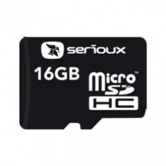 Card memorie Serioux Micro SDHC 16GB Clasa 10 + Adaptor SD foto