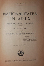 NATIONALITATEA IN ARTA - A . C . CUZA foto