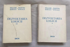 W si M Kneale Dezvoltarea logicii 2volume Dacia 1974-5 foto