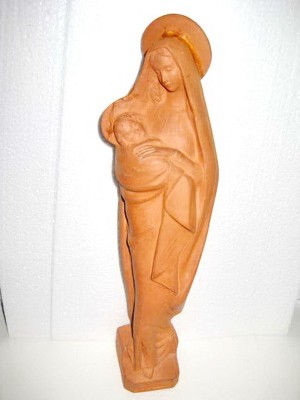 Fecioara cu Pruncul statuieta MATER AMARILIS HENSIET. Ceramica, stare buna. foto