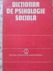 Dictionar De Psihologie Sociala - Colectiv ,407095 foto