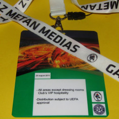Acreditare meci fotbal GAZ METAN MEDIAS - AUSTRIA VIENA (25.08.2011)