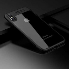 Husa iPhone X Hybrid Neagra foto