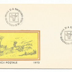 (No4) FDC ROMANIA - 1973 Lp 834 Ziua Marcii Postale Romanesti - Surugiu