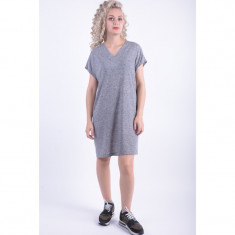 Rochie Selected Goro V-neck Medium Grey Melange foto