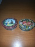 2x Cutie ovala depozitare cutii de colectie pictate pentru bijuterii inele din placaj lemn pictat manual
