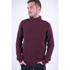 Pulover Bumbac Selected Double Roll Neck Port Royale foto